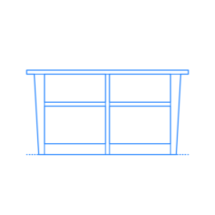 Furniture Coffee Tables Ikea Vejmon Coffee Table Outline Svg File, Free Vectors File